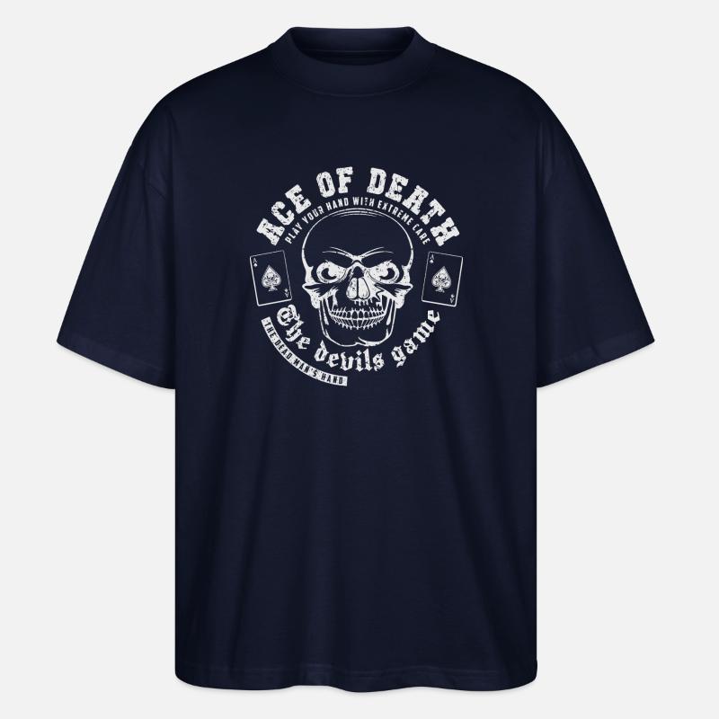 Ass des Todes weiß - Stanley/Stella Oversized Unisex Bio T-Shirt Blaster 2.0 - Navy