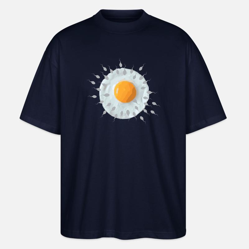 Frühstücksei - Stanley/Stella Oversized Unisex Bio T-Shirt Blaster 2.0 - Navy