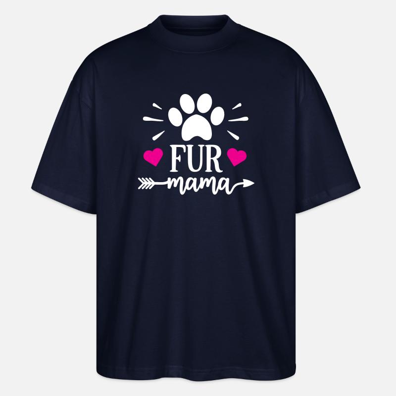 Pelz Mama - Stanley/Stella Oversized Unisex Bio T-Shirt Blaster 2.0 - Navy