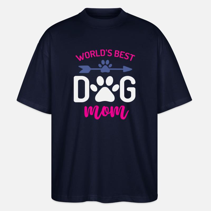 Die beste Hundemutter der Welt - Stanley/Stella Oversized Unisex Bio T-Shirt Blaster 2.0 - Navy