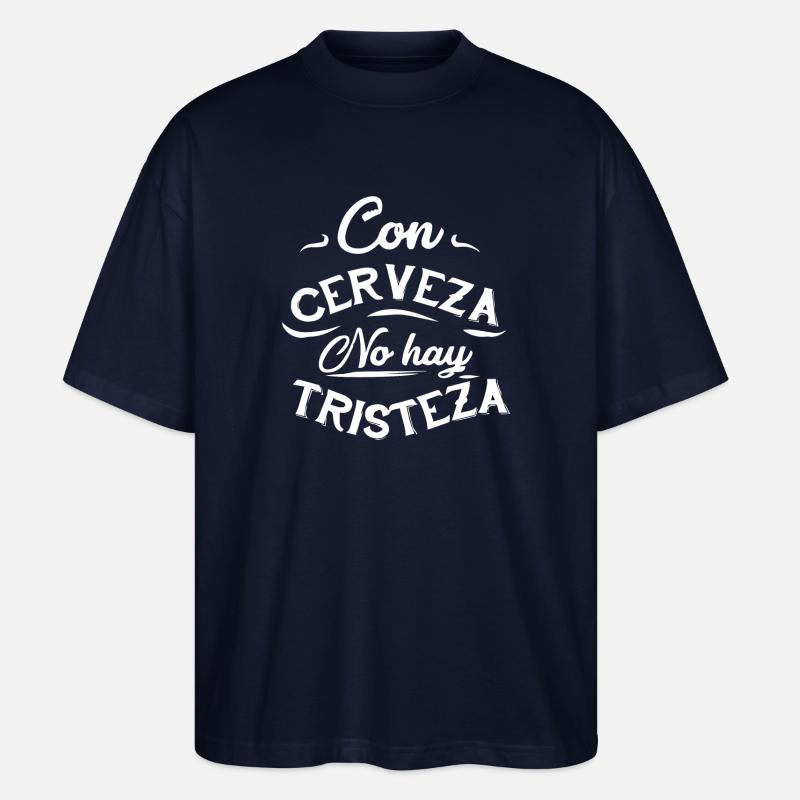 BIÈRE - T-shirt bio Blaster 2.0 coupe oversize Stanley/Stella Unisexe - marine