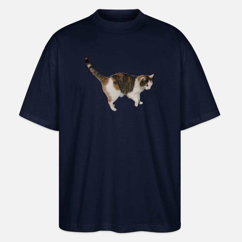 Katze - Stanley/Stella Oversized Unisex Bio T-Shirt Blaster 2.0 - Navy