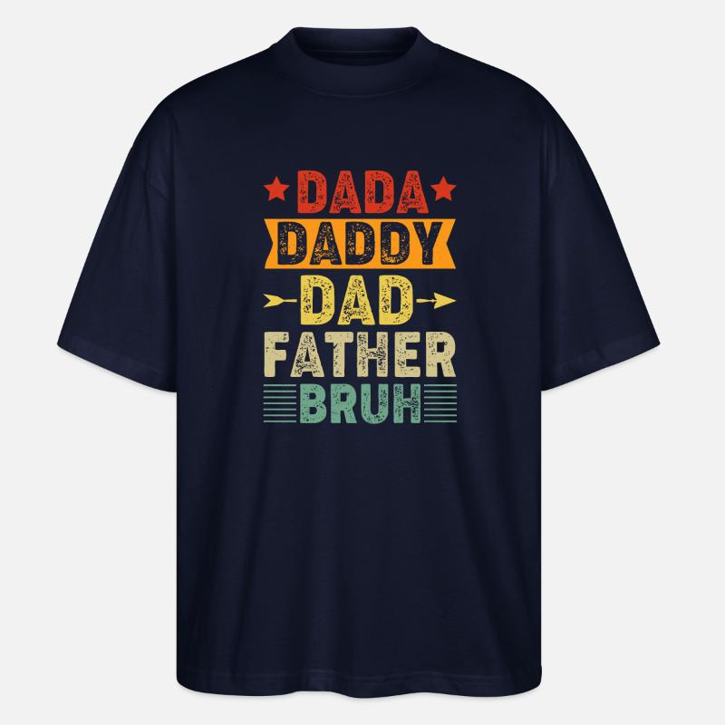 Design des Weihnachtsmann-Textstils - Stanley/Stella Oversized Unisex Bio T-Shirt Blaster 2.0 - Navy