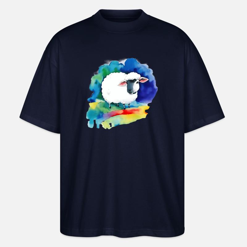 Schaf - Stanley/Stella Oversized Unisex Bio T-Shirt Blaster 2.0 - Navy