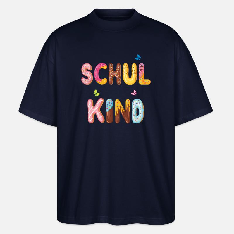 Schulkind Einschulung - Stanley/Stella Oversized Unisex Bio T-Shirt Blaster 2.0 - Navy