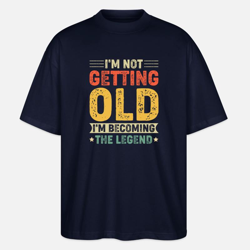 Legendäres Jubiläum im Retro-Stil - Stanley/Stella Oversized Unisex Bio T-Shirt Blaster 2.0 - Navy