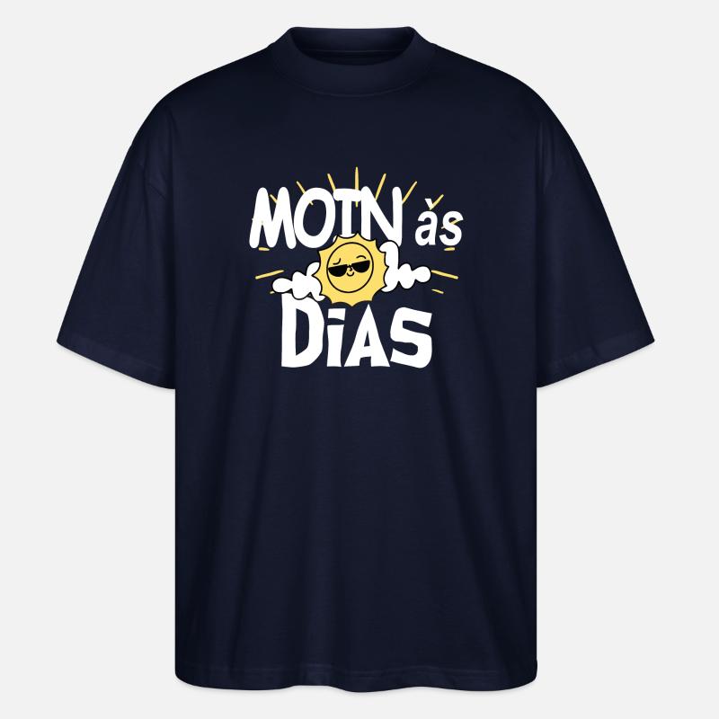 MOINas Dias Sonne - Stanley/Stella Oversized Unisex Bio T-Shirt Blaster 2.0 - Navy