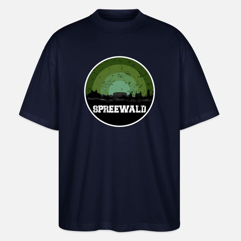 Spreewald Original Skyline - Stanley/Stella Oversized Unisex Bio T-Shirt Blaster 2.0 - Navy
