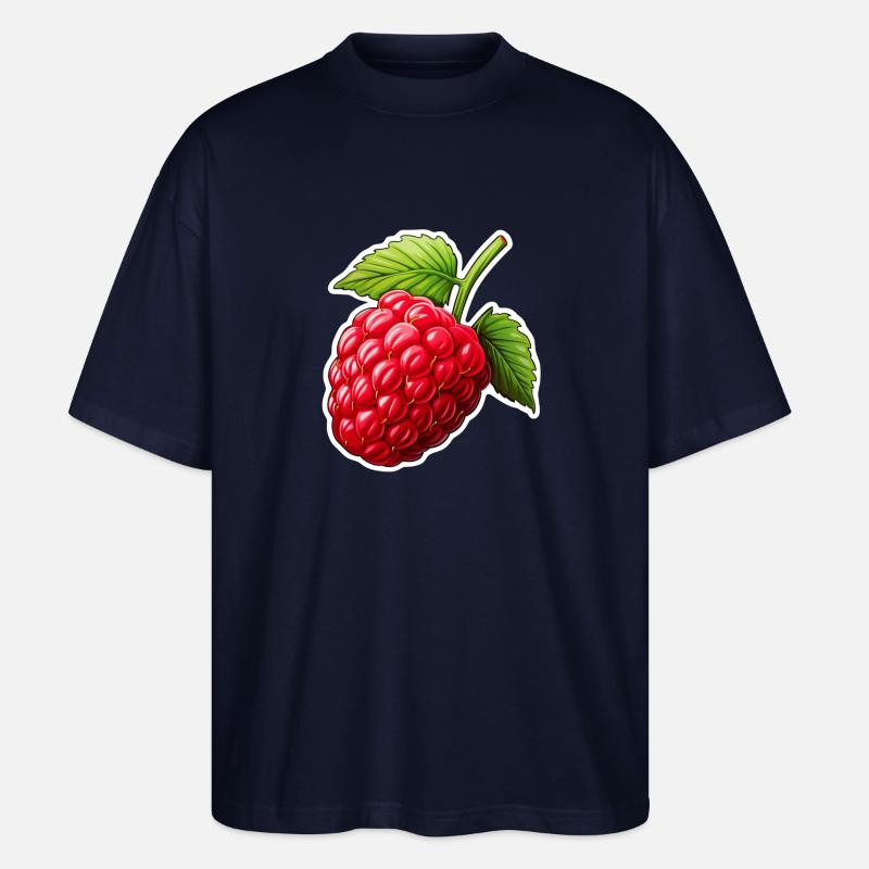 Himbeere einzeln - Stanley/Stella Oversized Unisex Bio T-Shirt Blaster 2.0 - Navy