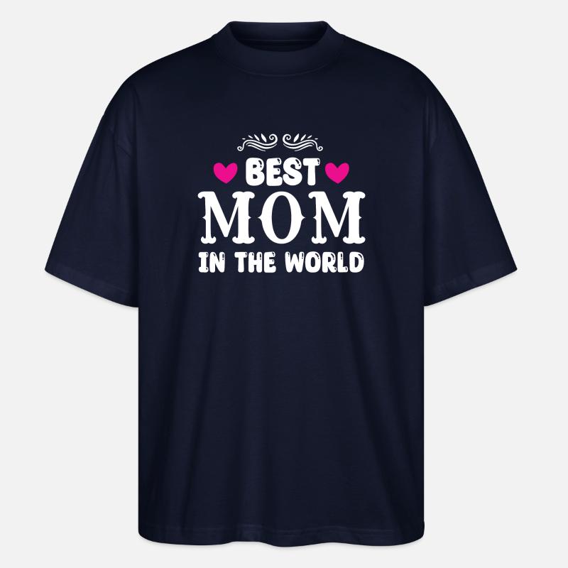 Beste Mama der Welt - Stanley/Stella Oversized Unisex Bio T-Shirt Blaster 2.0 - Navy