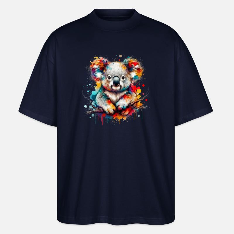 Koala - T-shirt bio Blaster 2.0 coupe oversize Stanley/Stella Unisexe - marine