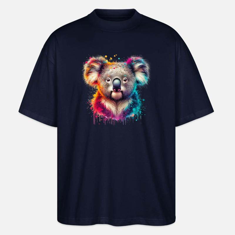 Koala - T-shirt bio Blaster 2.0 coupe oversize Stanley/Stella Unisexe - marine