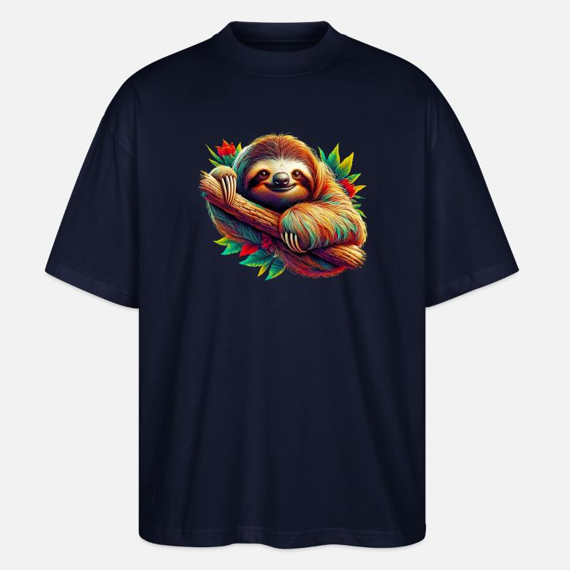 Faultier - Stanley/Stella Oversized Unisex Bio T-Shirt Blaster 2.0 - Navy