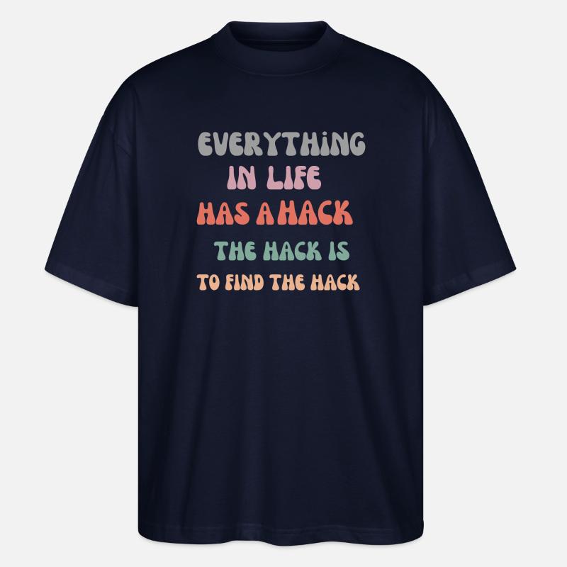 Lifehack - Stanley/Stella Oversized Unisex Bio T-Shirt Blaster 2.0 - Navy
