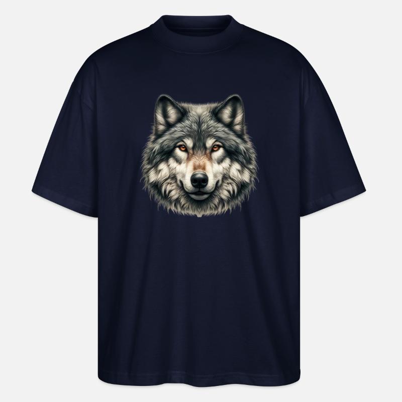 Loup - T-shirt bio Blaster 2.0 coupe oversize Stanley/Stella Unisexe - marine