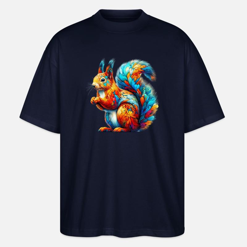 Eichhörnchen - Stanley/Stella Oversized Unisex Bio T-Shirt Blaster 2.0 - Navy