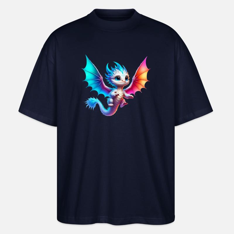 Drache - Stanley/Stella Oversized Unisex Bio T-Shirt Blaster 2.0 - Navy