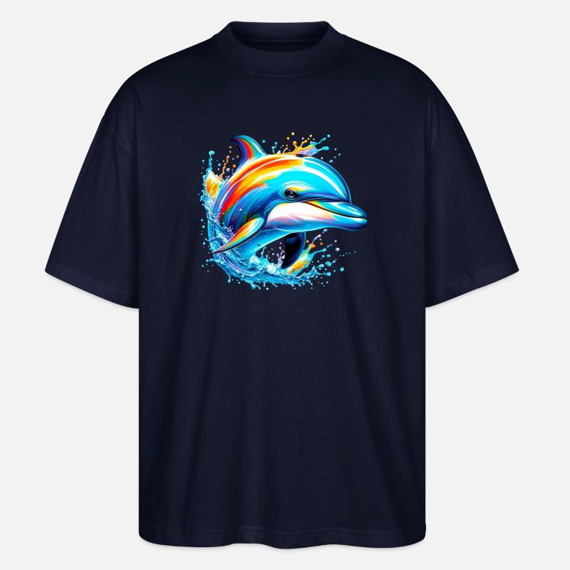 Delfin - Stanley/Stella Oversized Unisex Bio T-Shirt Blaster 2.0 - Navy