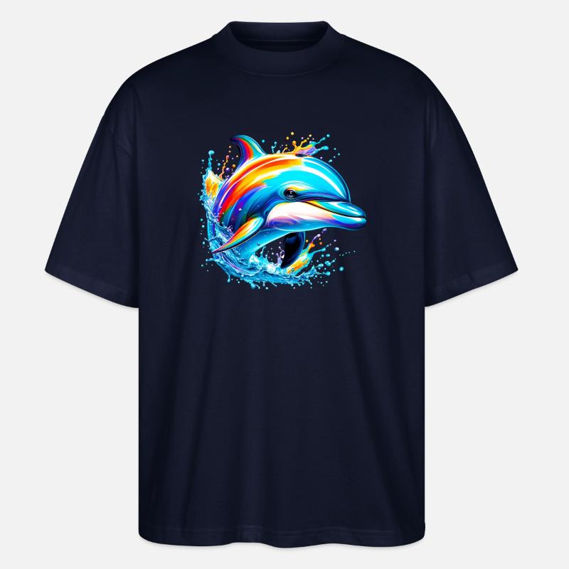 Delfin - Stanley/Stella Oversized Unisex Bio T-Shirt Blaster 2.0 - Navy