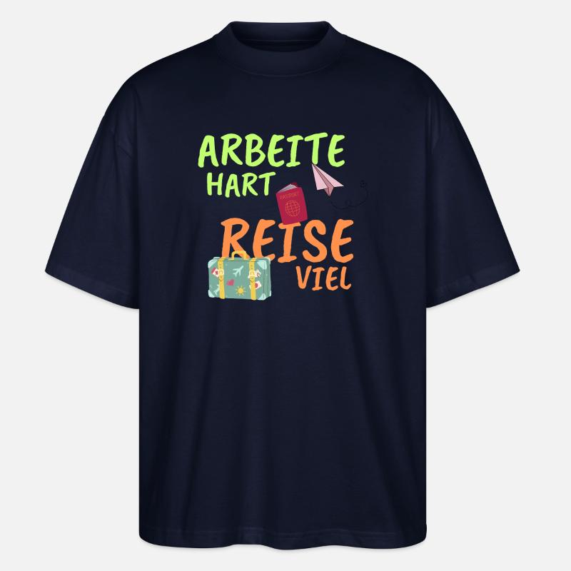 Arbeitehart - Stanley/Stella Oversized Unisex Bio T-Shirt Blaster 2.0 - Navy