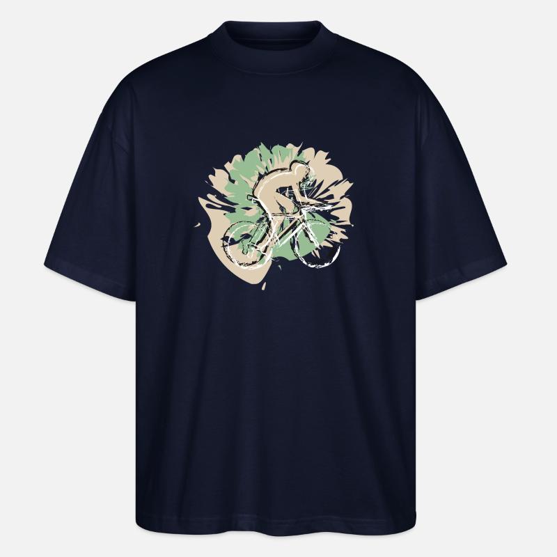 Le design de Rickel : Cyclisme 2026 - T-shirt bio Blaster 2.0 coupe oversize Stanley/Stella Unisexe - marine