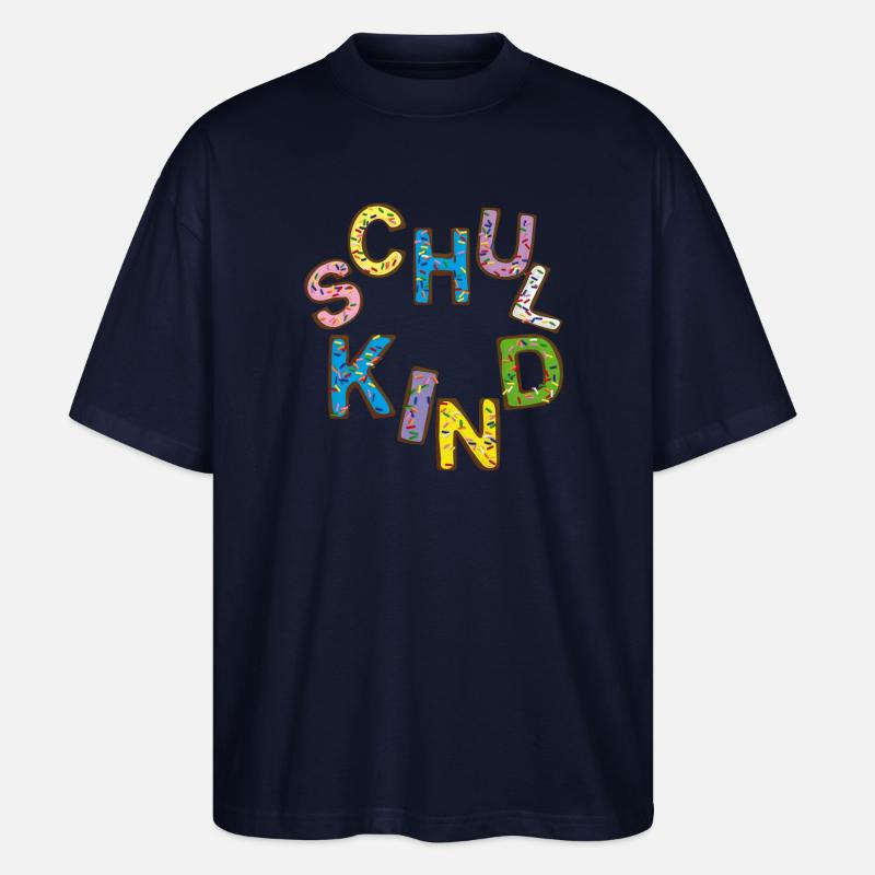 Schulkind Einschulung - Stanley/Stella Oversized Unisex Bio T-Shirt Blaster 2.0 - Navy