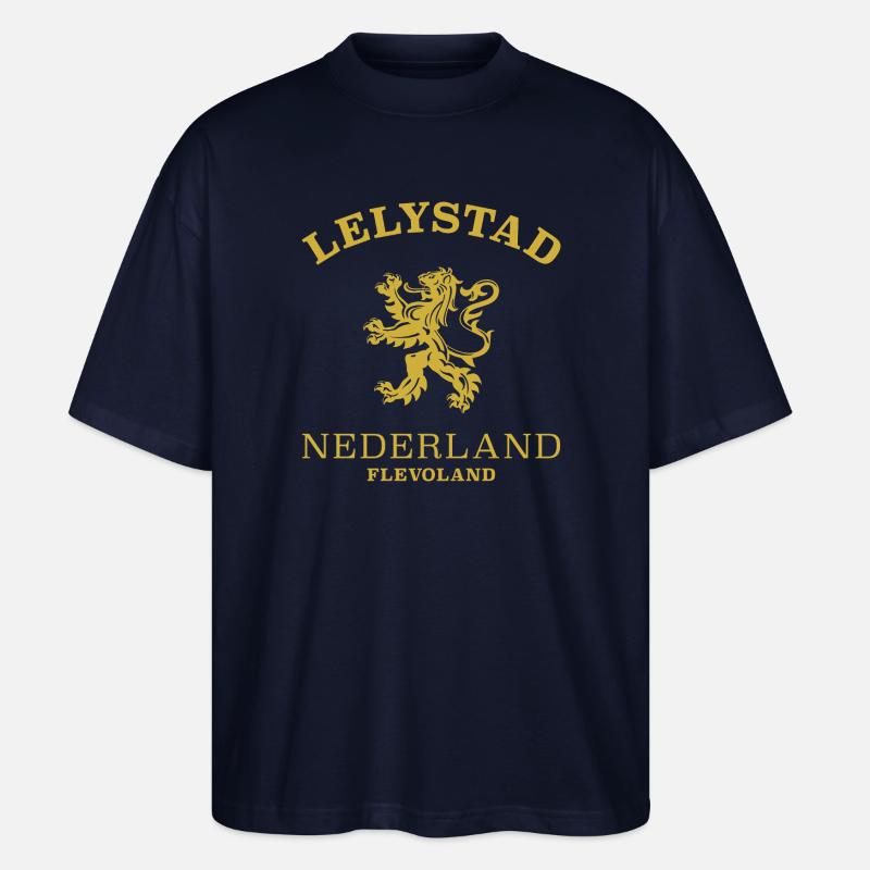 Lelystad, Norway, Norway - Stanley/Stella Oversized Unisex Organic T-shirt Blaster 2.0 - navy