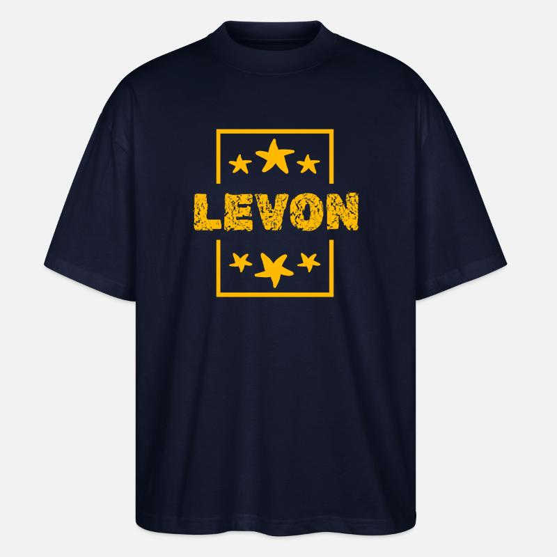 Levon als Levon - Stanley/Stella Oversized Unisex Bio T-Shirt Blaster 2.0 - Navy