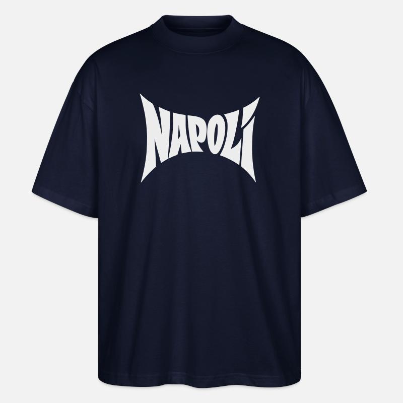 Napoli Typografie Design - Stanley/Stella Oversized Unisex Bio T-Shirt Blaster 2.0 - Navy