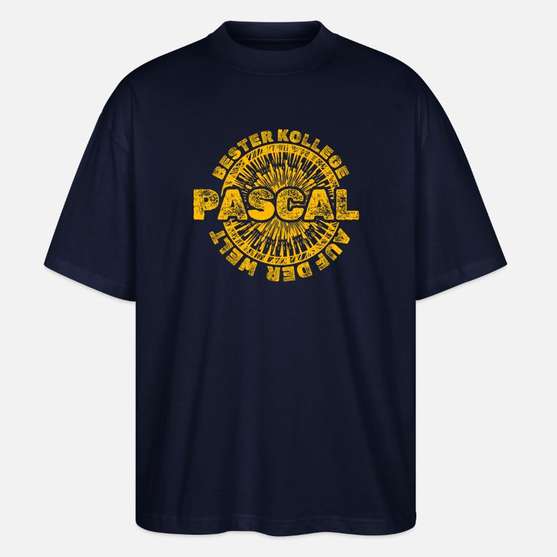 Gift for Pascal - Stanley/Stella Oversized Unisex Organic T-shirt Blaster 2.0 - navy