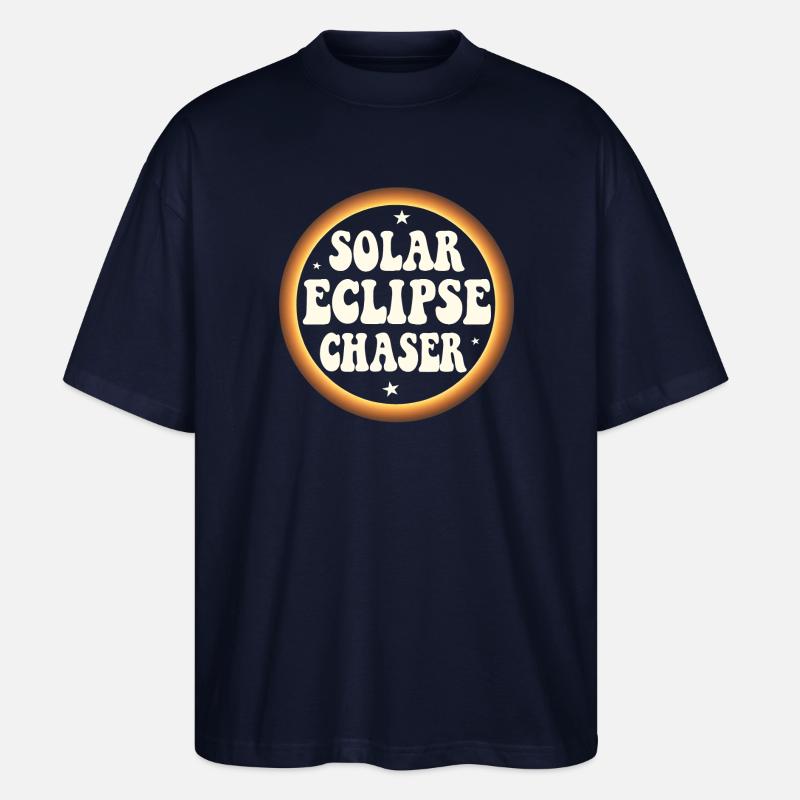 Solar eclipse chaser - Stanley/Stella Oversized Unisex Bio T-Shirt Blaster 2.0 - Navy