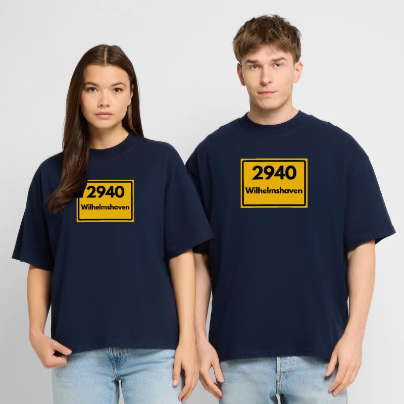 OLD POSTCODE POSTCODE RETRO 2940 WILHELMSHAVEN Stanley/Stella Oversized Unisex Organic T-shirt Blaster 2.0