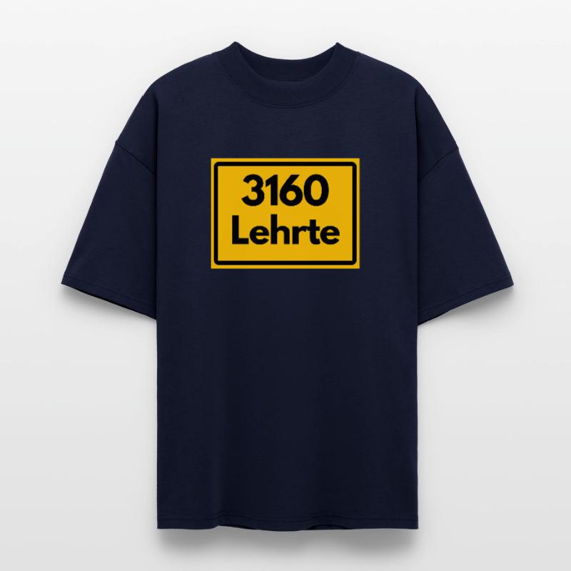 OLD POSTCODE ZIP CODE RETRO 3160 LEHRTE WASSERTURM Stanley/Stella Oversized Unisex Organic T-shirt Blaster 2.0