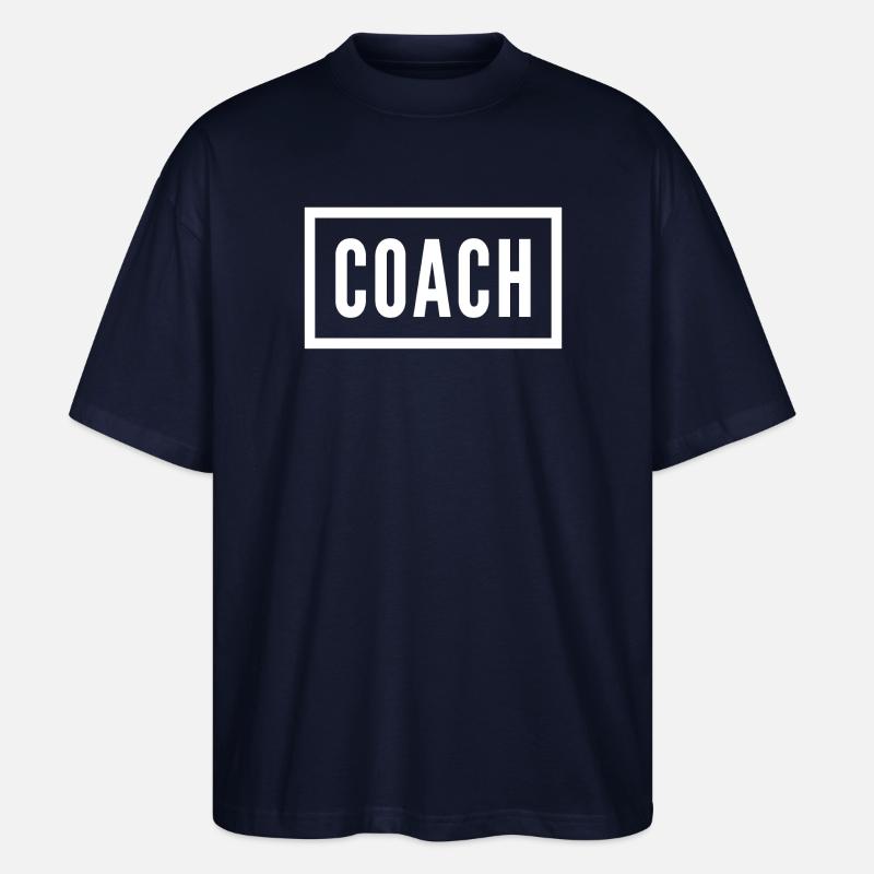 Coach Buchstabe Monogramm Design - Stanley/Stella Oversized Unisex Bio T-Shirt Blaster 2.0 - Navy