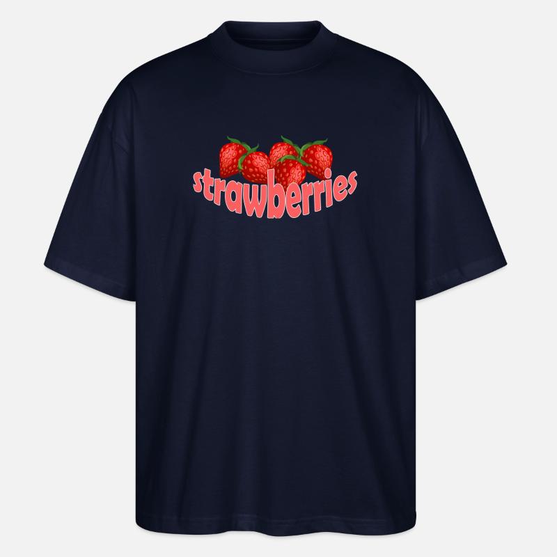 STRAWBERRIES - Stanley/Stella Oversized Unisex Bio T-Shirt Blaster 2.0 - Navy