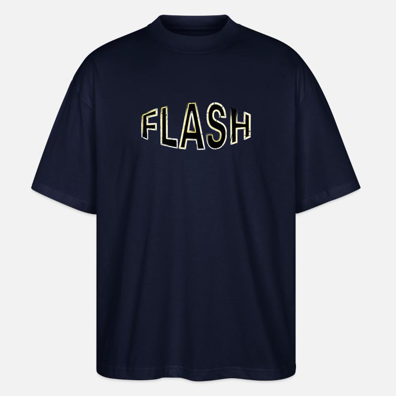 FLASH Label mit Blitzen - Stanley/Stella Oversized Unisex Bio T-Shirt Blaster 2.0 - Navy