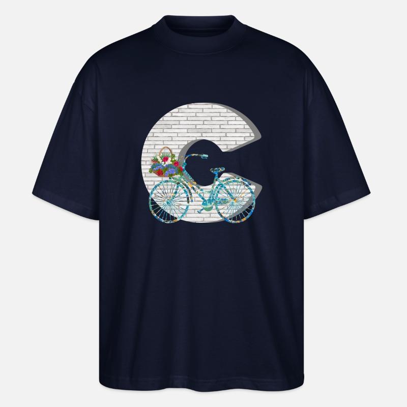 vélo e 100 c - T-shirt bio Blaster 2.0 coupe oversize Stanley/Stella Unisexe - marine