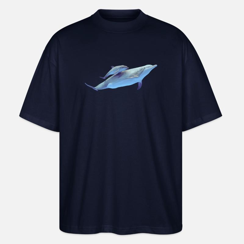 Delfin - Stanley/Stella Oversized Unisex Bio T-Shirt Blaster 2.0 - Navy