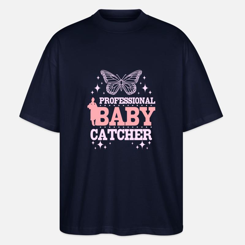 Attrape-bébé professionnel - T-shirt bio Blaster 2.0 coupe oversize Stanley/Stella Unisexe - marine