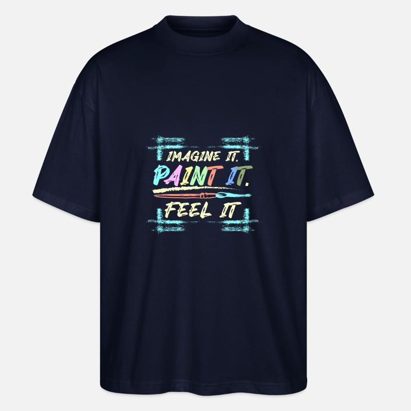Imaginez-le Peignez-le sentez-le - T-shirt bio Blaster 2.0 coupe oversize Stanley/Stella Unisexe - marine