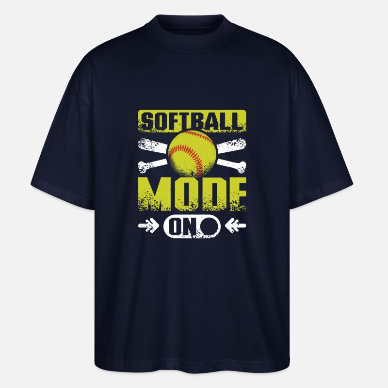 Mode softball activé - T-shirt bio Blaster 2.0 coupe oversize Stanley/Stella Unisexe - marine