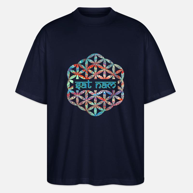 mantra dat nam e 72 - Stanley/Stella Oversized Unisex Bio T-Shirt Blaster 2.0 - Navy