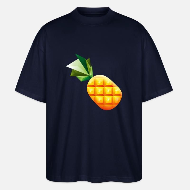 Smiley Pineapple - T-shirt bio Blaster 2.0 coupe oversize Stanley/Stella Unisexe - marine