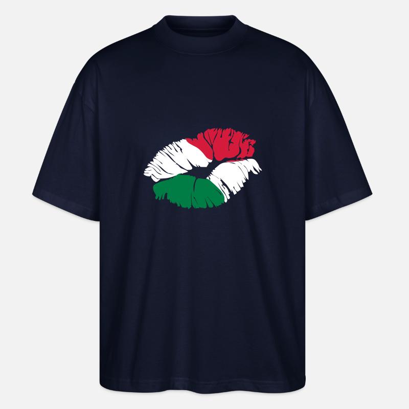 bacio italia - Stanley/Stella Oversized Unisex Bio T-Shirt Blaster 2.0 - Navy