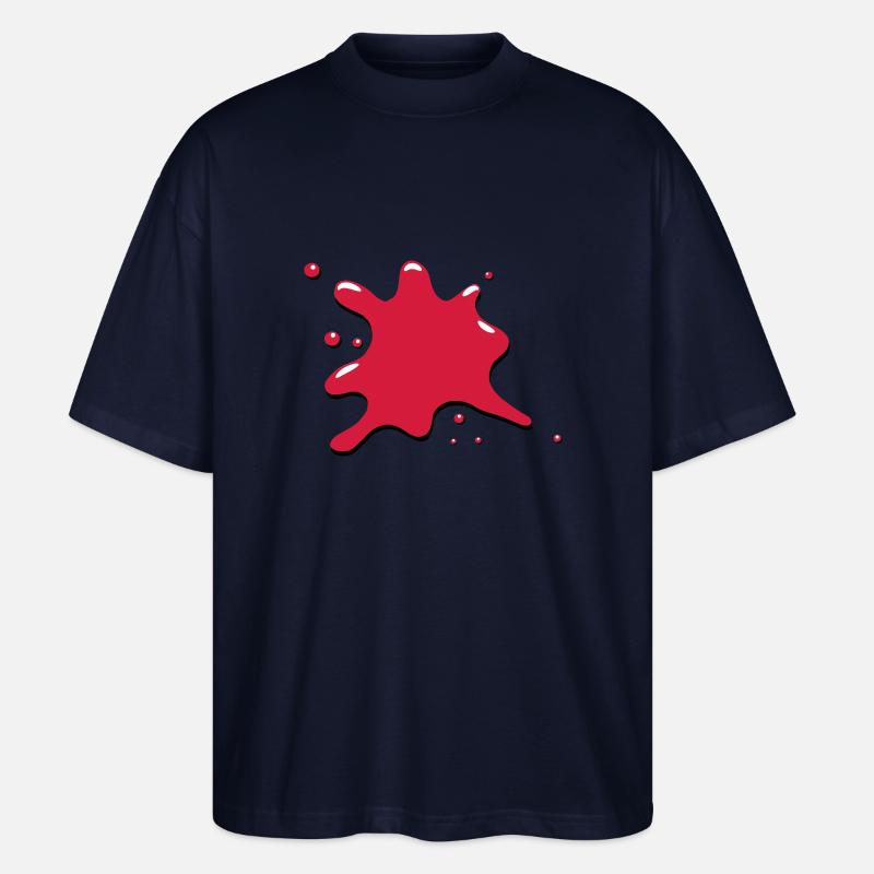 Klecks fleck blut - Stanley/Stella Oversized Unisex Bio T-Shirt Blaster 2.0 - Navy