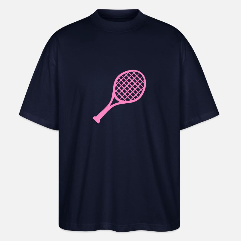 Tennis Schläger Rosa - Stanley/Stella Oversized Unisex Bio T-Shirt Blaster 2.0 - Navy