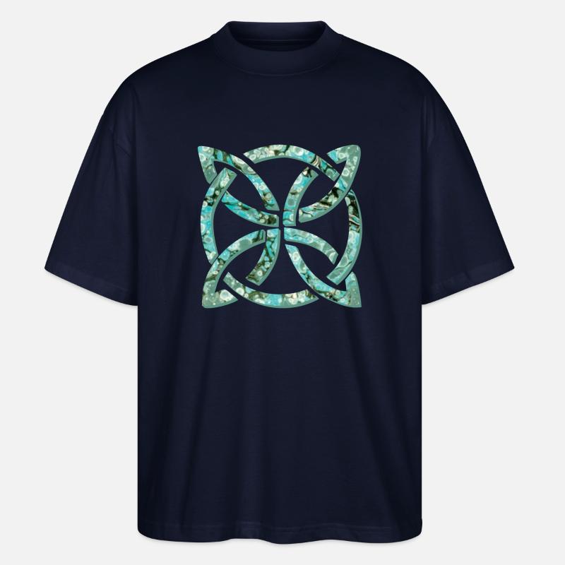 noeud celtique 10 e 247 - T-shirt bio Blaster 2.0 coupe oversize Stanley/Stella Unisexe - marine