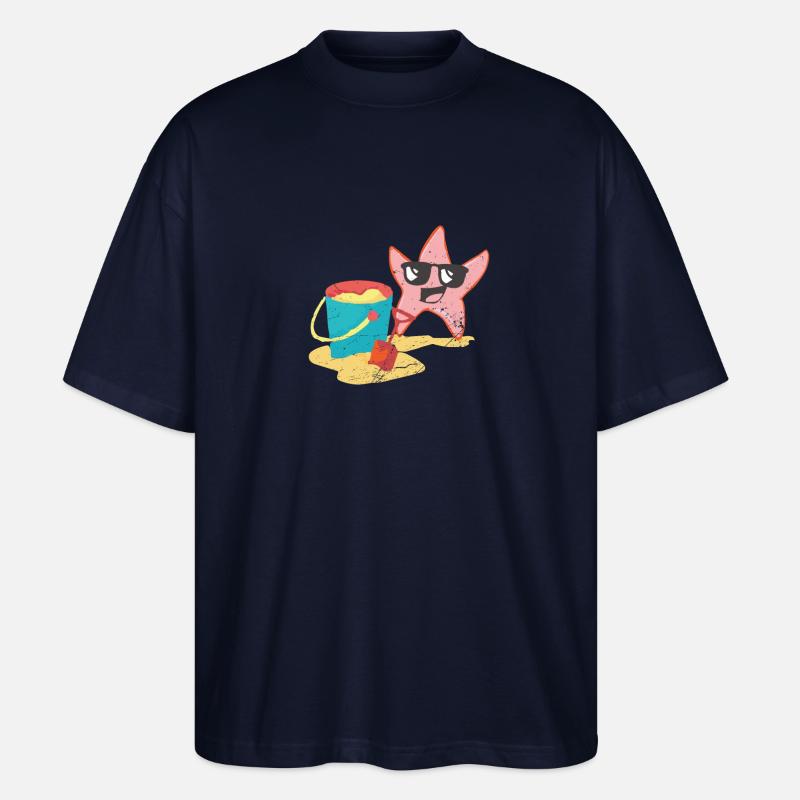 Beach time - Stanley/Stella Oversized Unisex Bio T-Shirt Blaster 2.0 - Navy