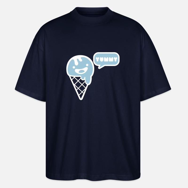 ice - eis - sommer - Stanley/Stella Oversized Unisex Bio T-Shirt Blaster 2.0 - Navy