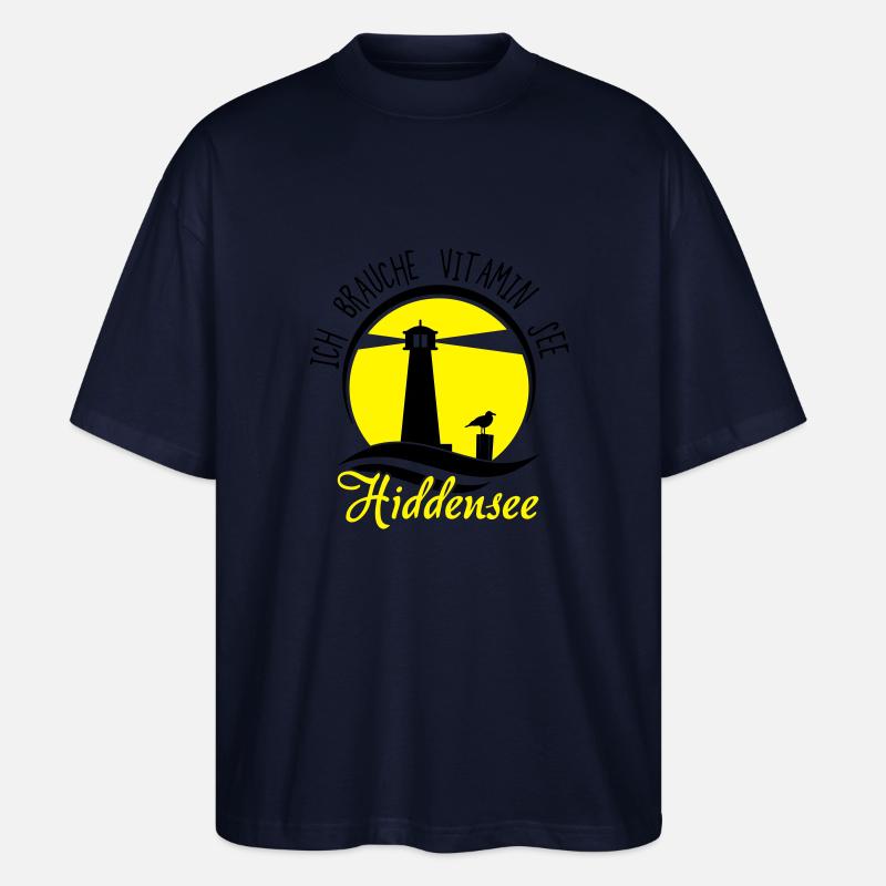 Vitamin See Hiddensee - Stanley/Stella Oversized Unisex Bio T-Shirt Blaster 2.0 - Navy